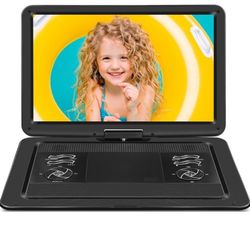 19.6" Portable DVD Player with 17.1" Large HD Screen, 5 Hours Battery