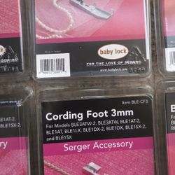 Baby Lock Beading Foot -
Sewing
All 6 for $100