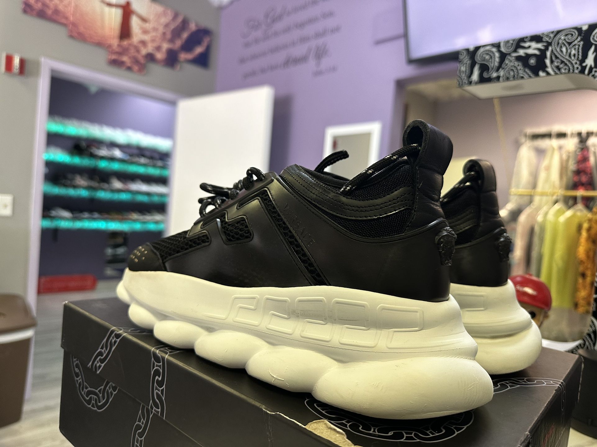 Versace Sneakers Versace Chain Fake Vs Real Versace Shoes Chain - Main Image