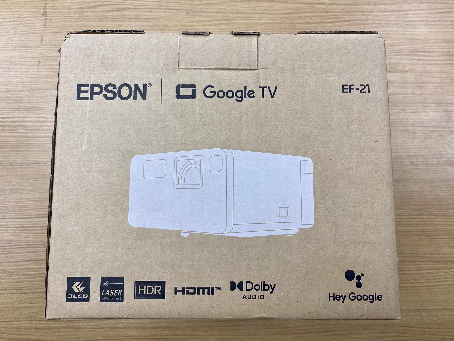 Epson EpiqVision Mini EF21 Portable Laser Projector - Diamond White Brand New