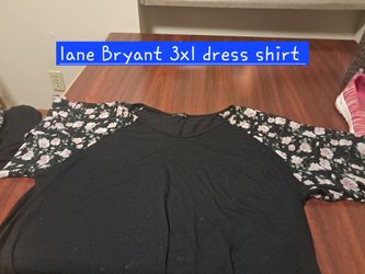 Lane Bryant 3XL Floral Raglan Top