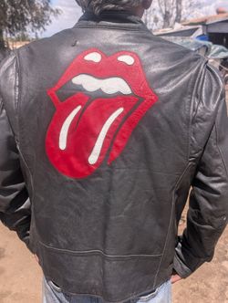 Rolling Stones 50 year Anniversary Leather Jacket