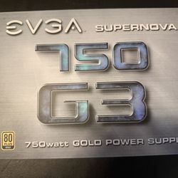 EVGA 750 Watt Power Supply PSU (80 Plus Gold Rated)
