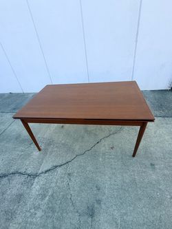 Mid century dining table refinish teak
