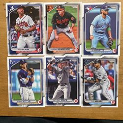 2024 BOWMAN LOT OF 6 YOUNG STARS CARDS