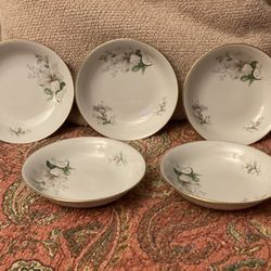 Vintage Home Arts Fine China, Bavaria/Germany - Set/ 5 Dessert Bowls