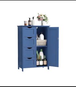 New Open Box VASAGLE 32.3" H Farmhouse Floor Storage Cabinet With 4 Drawers