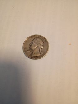 1957 D US 90% Silver Quarter Circulated 