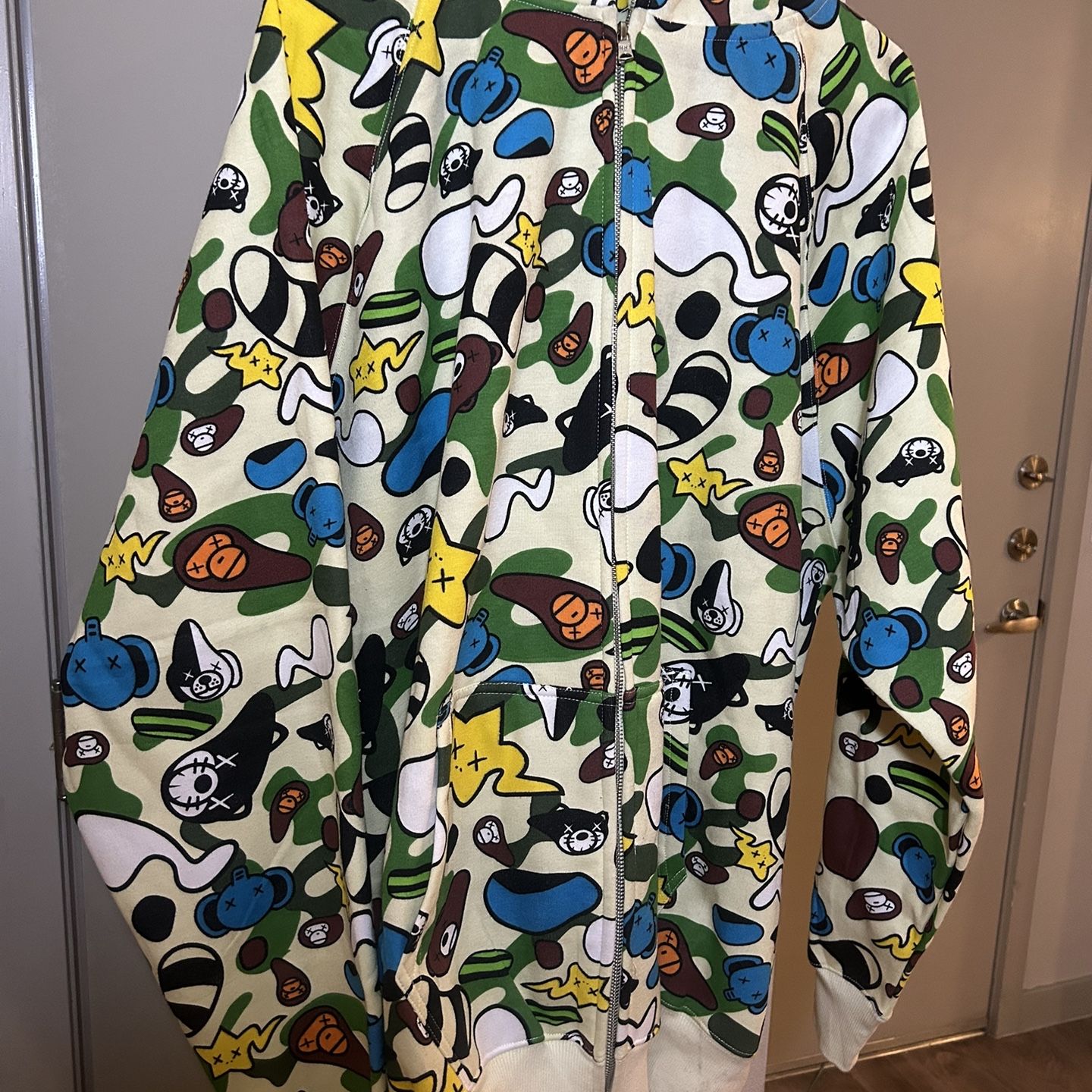 Bape x Kaws Baby Milo Animal Kingdom Full Zip Hoodie for Sale in 