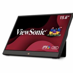 ViewSonic VA1655 15.6 Inch 1080p Portable IPS Monitor with Mobile Ergonomics, USB-C and Mini HDMI for Home and Office