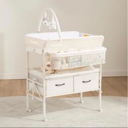 Baby Changing Table with Storage and Mobile