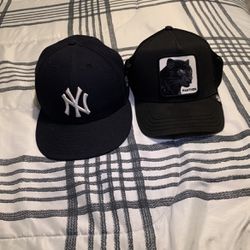 NY Yankees 7 3/8 & Panther Farm Hat
