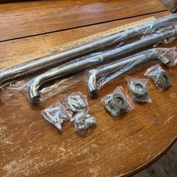 New In Packaging Stainless Steel Shower Grab Bars, Assembly Set with Hardware 