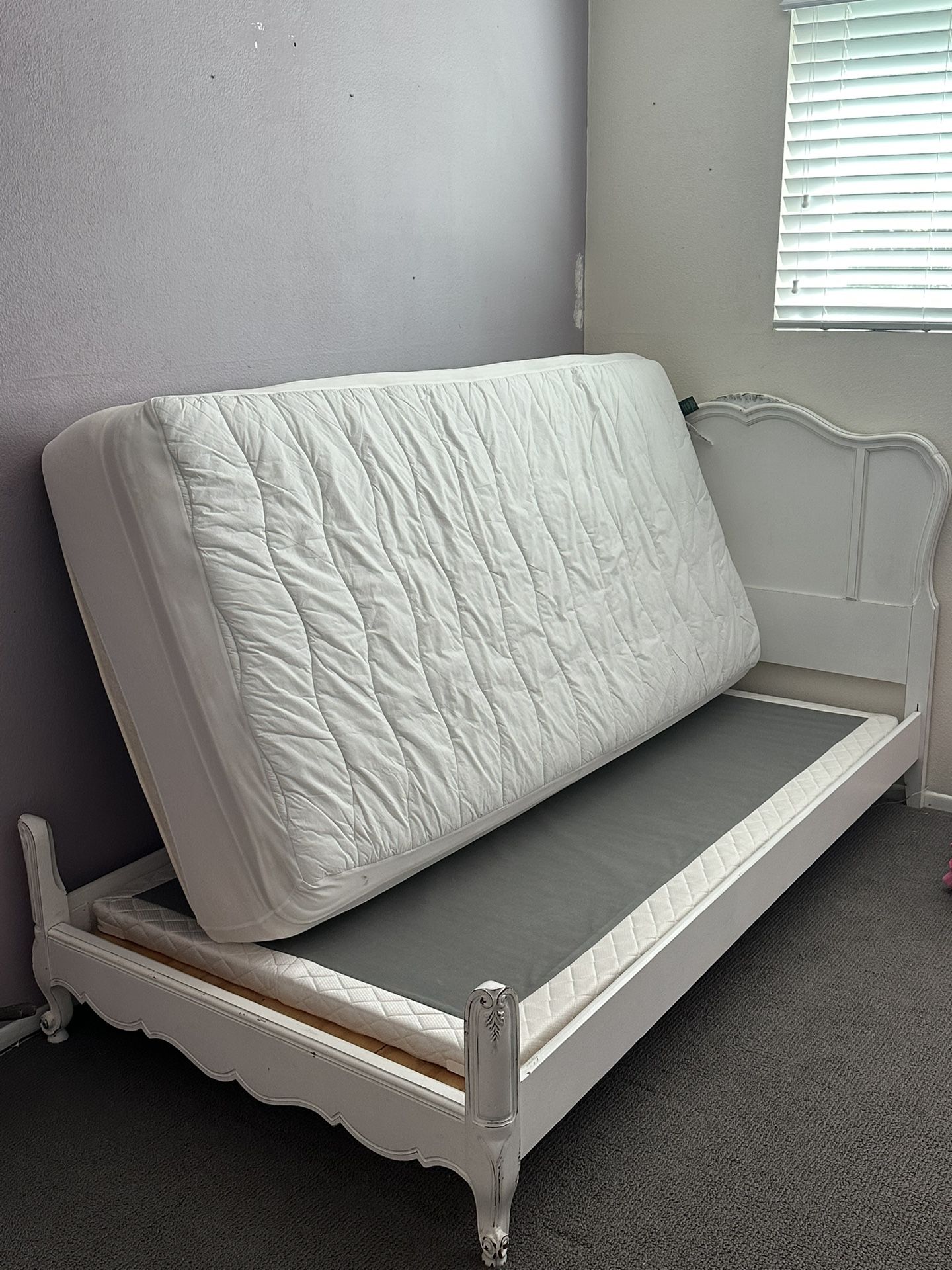 Twin Bed + Frame, Like New