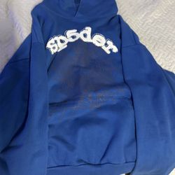 Blue Sp5der Hoodie 2XL