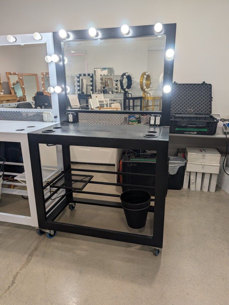 Custom-Made Vanity/ Makeup Table With Mirror