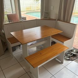 Breakfast Nook Table and Bench