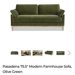 Mid Century Modern Green Couch Brand New!!!! 