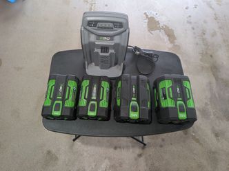 EGO battery and charger 7.5ah 5.0ah 2.5ah 2.5ah