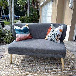 Light Grey Armless Settee