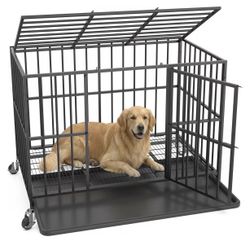 38 Inch Heavy Duty Dog Crate for Large Dogs,