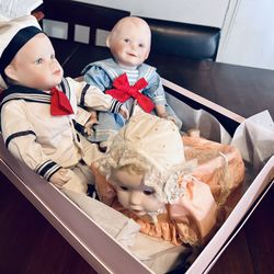 Yolanda's Picture-Perfect Babies Porcelain Doll Collection - 3 collectible set