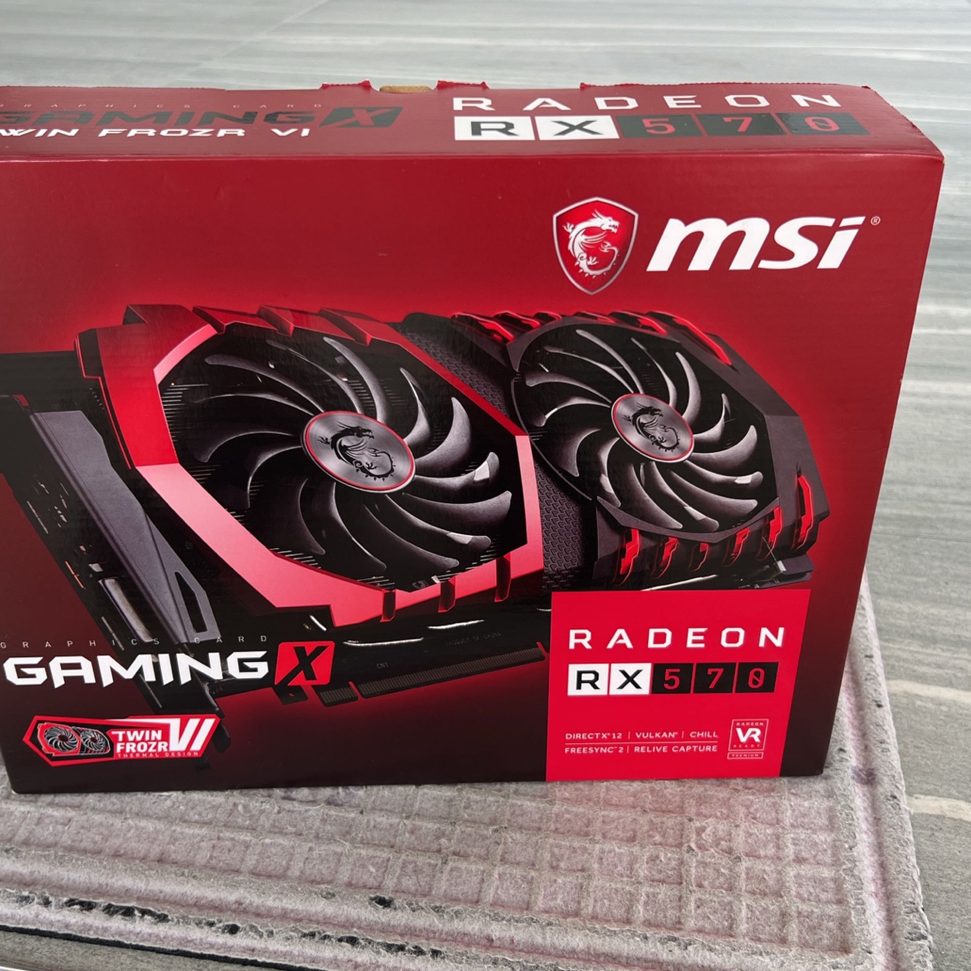 MSI Gaming Radeon RX 570 256-bit 4GB GDRR5 DirectX 12 VR Ready CFX Graphcis Card (RX 570 GAMING X 4G)