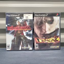 Devil May Cry 2 3 PS2 PlayStation 2 Vintage Black Label Brand New Factory Sealed