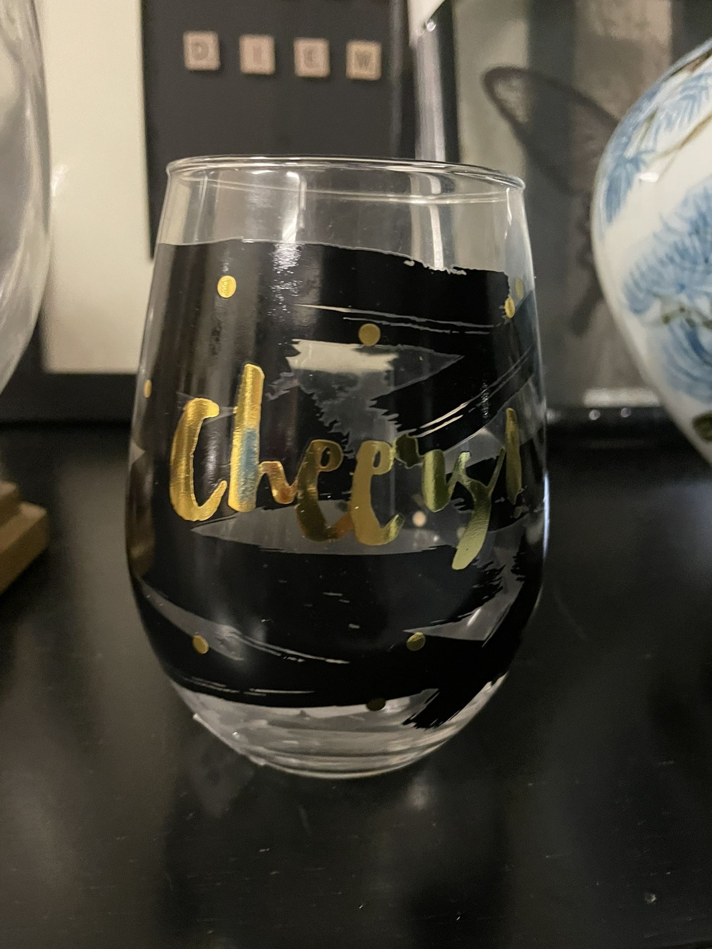 Celebration Glass Cups "Cheers" (set of 9)