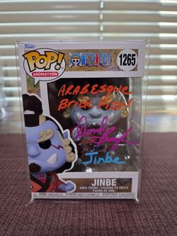 Funko Pop! One Piece - Jinbe #1265 Signed By Daniel Baugh + JSA COA