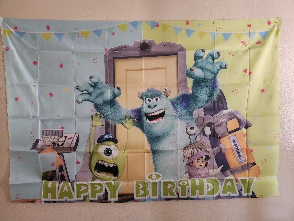 Monster Inc birthday theme $12