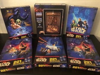 1997 sealed Star Wars puzzle boxes!