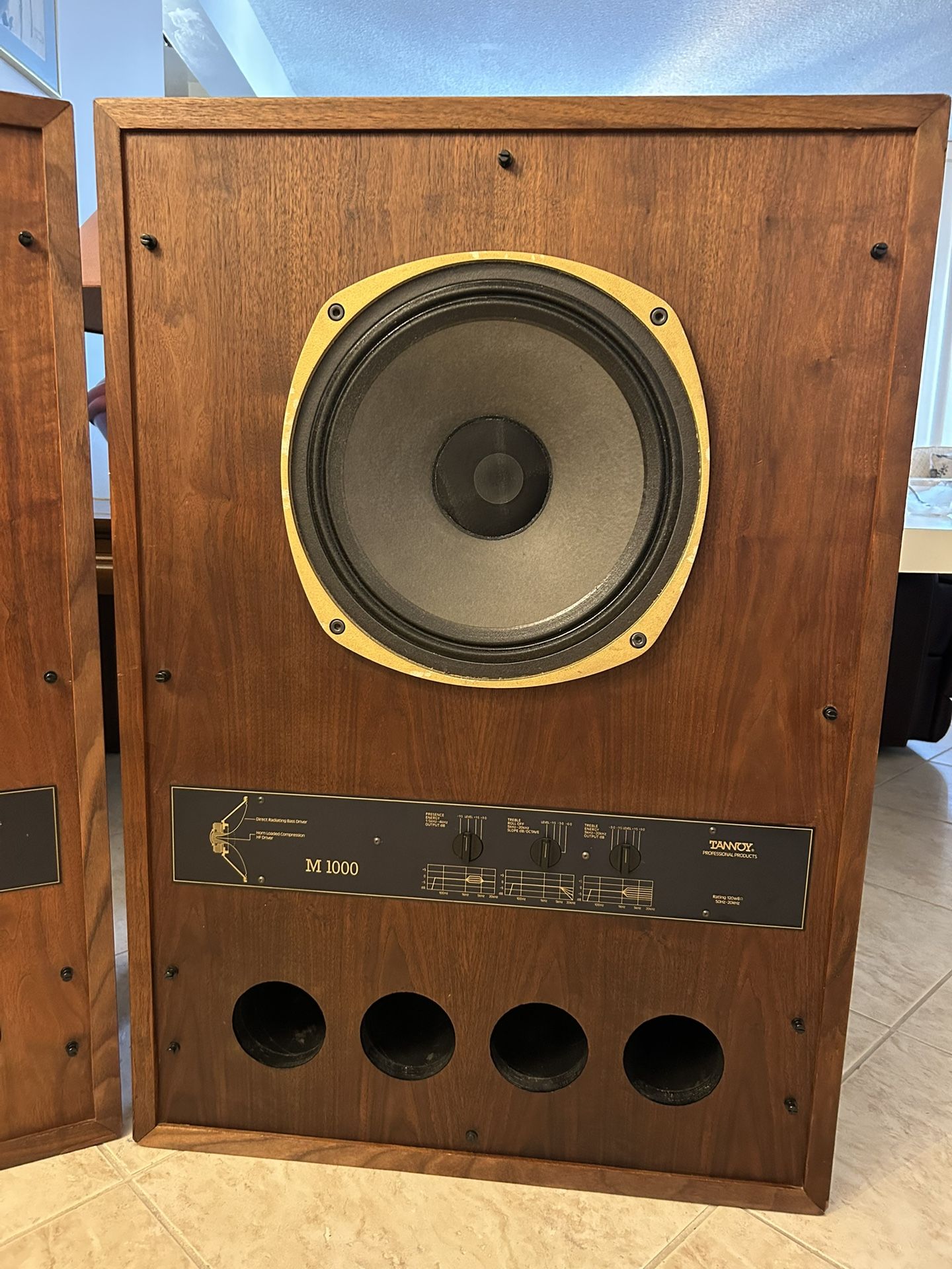 Tannoy M-1000 Super Red Studio Monitors Rare Speakers