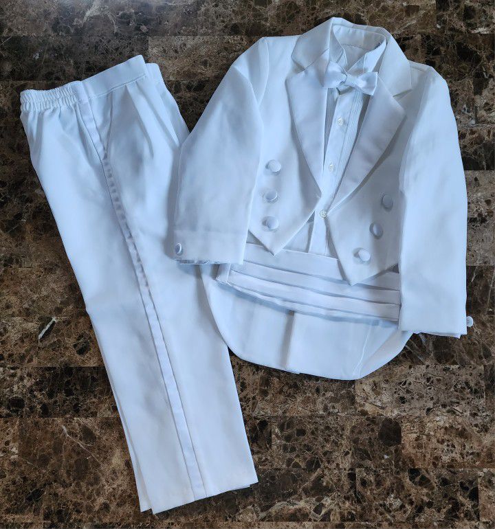 Boy's White Tuxedo w/Tails (SERIOUS BUYER ONLY)