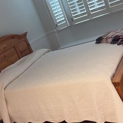 Queen size Bed Frame and Mattress