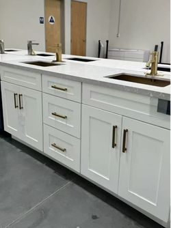 72 inch vanity cabinet with countertop and double sink