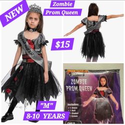 ZOMBIE PROM QUEEN  8-10 YEARS  Halloween 🎃 REINA DEL BAILE ZOMBI  8-10 AÑOS  Halloween 🎃