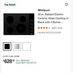 Whirlpool electric Stove 