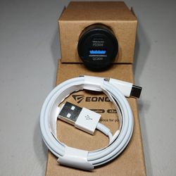 Car Charger Charging Set Usb To Type-C Charging Cable 