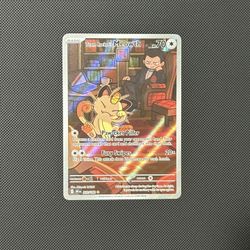 Team Rockets Meowth Destined Rivals Pokemon Card