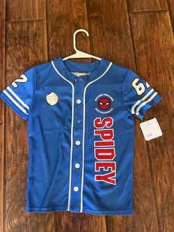 NWT Spider Man boys jersey size 7