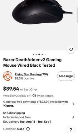 Razer deathadder v2+Huntsman mini ( Message me for more info)