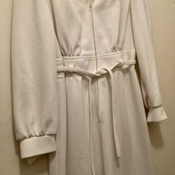 Leslie Fay Vintage White Dress Size 8 Good Condition 