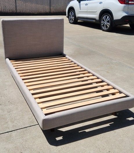 NEW!! Article Tessu Clay Taupe Twin Bed