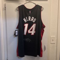 Miami Heat Tyler Herro AUTHENTIC NBA Fanatics Fast Break Autographed Jersey JSA Certified 