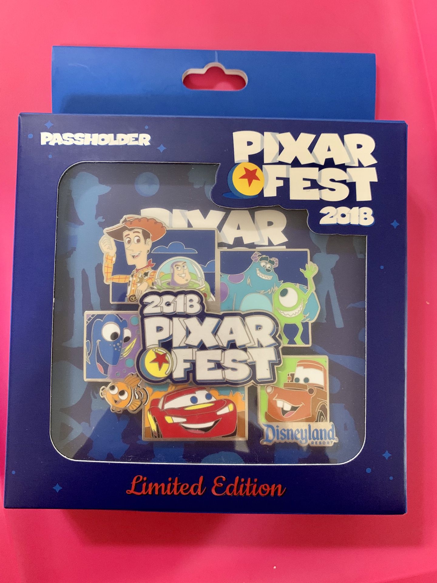 Disney Parks Pixar Fest Jumbo LE 1000 Pin NIB Annual Passholder AP