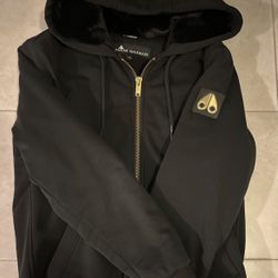 Moose Knuckles Black Cotton Blend Jacket