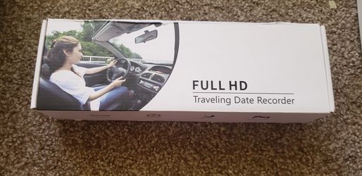 CHICOM 7“ Dash Cam 350 Degree Rotating Camera Dual Lens dvr Video Recorder Reversing Dash Camera with Full hd 1080p 170 Degree Rearview cam