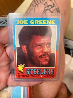 1971 TOPPS MEAN JOE GREENE (RC) #245 by-ex  Pittsburgh Steelers Vintage Football Card
