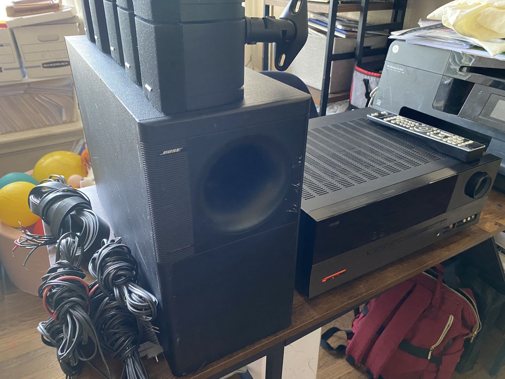 Bose Double Cube Home Theater System With Harmon Kardon Receiver
